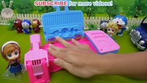 Đồ chơi nữ hoàng băng giá Elsa và Anna làm hamburger và hotdog Play-doh YAPI Làm bộ váy ch