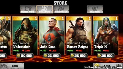 WWE Immortals para android COMPLETO ualizado Excelente juego de Lucha