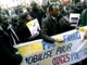 Manifestation de la Fédération du PDS de Paris pour la libération de Karim Wade