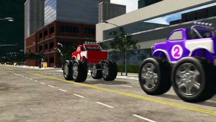 Learn to Count to 10 with Monster Trucks _ Educational Cart