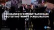 Anti-Trump protests erupt around inauguration-Ei7f