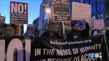 Anti-Trump protests erupt around ina