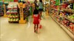 Baby Doing Grocery Shopping at Supermarket with Toy Shopping Cart - Donna The Explorer