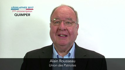 Législatives 2017. Alain Rousseau : 1ère circonscription du Finistère (Quimper)