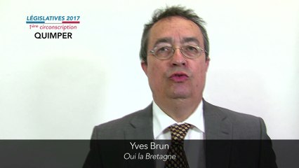Législatives 2017. Yves Brun : 1ere circonscription du Finistère (Quimper)