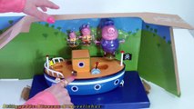 Peppa Pig Leva as Princesas Anna e Elsa num Passeio de Barco do Vovô Pig Brinquedos Surpre