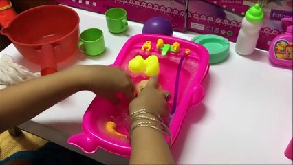 Baby Doll Bathtime Nenuco Baby Girl Change Diaper How to Bath a Baby Toy Videos