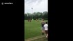 Sunday league footballer scores absolute belter of a free-kick in cup final