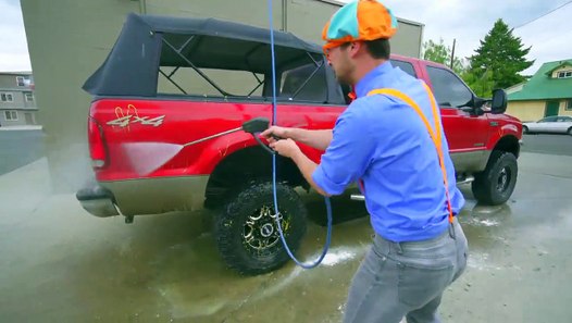 Blippi Truck Wash _ Truck Videos for Childrendasdwwepi Toys - video