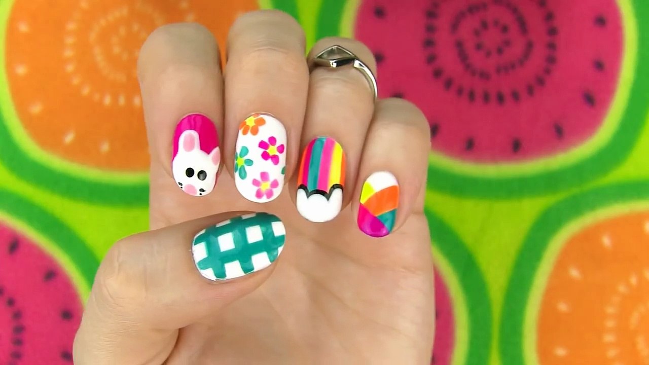 DIY Nail Art Without any Tools! 5 Nail Art Designs - DIY Projects