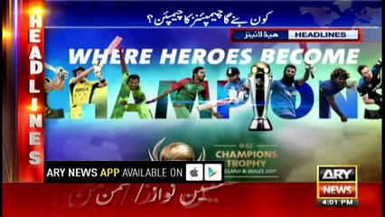 Headlines 1600 31st May 2017