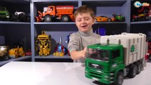 CARS TOYS BRUDER GARBAGE TRUCK | Брудер Мусоровоз Машинки Обзор Игрушек и Развлечения для детей