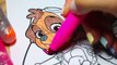 PAW PATROL Art Set Fun Coloring Chase Marshall Skye Themed Markers, Colored Pencils, Paint