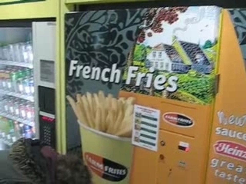 French fries in a vending machine