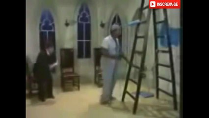 Só quadros do  Mussum EM" Pintor de Igrejas" ( Os Trapalhões)