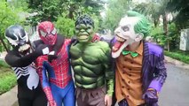 Spiderman SAW a Spino Dinosaur! Hulk Vs Joker Vs Venom Fight Dinosaur in Superheroes Action Movie