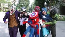 Spiderman SAW Colorful King Kong Attack!!! Superheroes Fun Joker Hulk Venom Children Action Movies