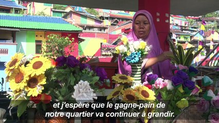 Indonésie: l'audacieuse rénovation du "village arc-en-ciel"