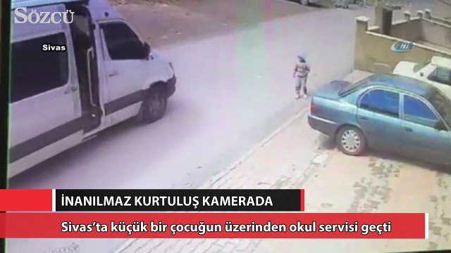 İnanılmaz kurtuluş kamerada