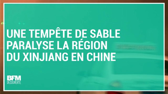 Chine : une forte tempête de sable empêche d’y voir à 100 mètres