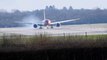 Planes landing in high winds at London Gatwick LGW 28 March 2016