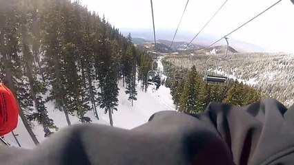 Ne jamais faire le con sur un télésiège : FAIL