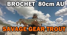 Brochet de 80cm en Durance au Savage Gear Trout No Kill HD