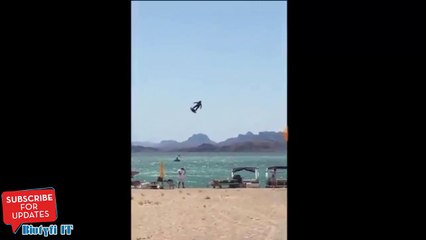 Flyboard Air au-dessus d'un Lac