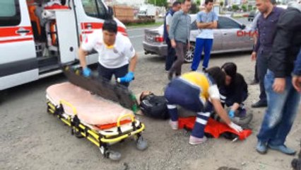 Tekirdağ Takla Atan Motosikletin Sürücüsü Yaralandı