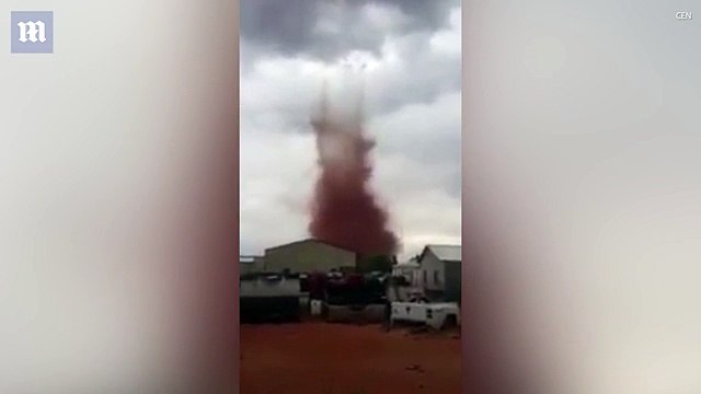 Tornado tears through town terrifying locals