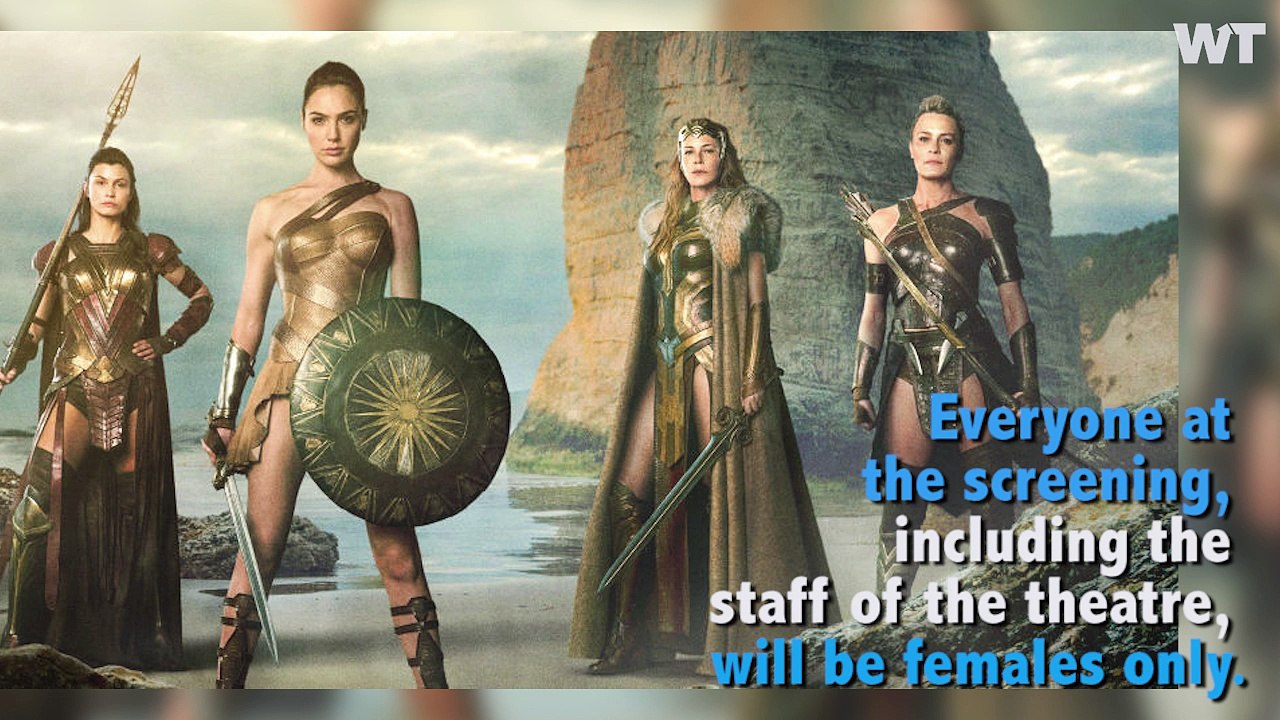 Female-only "Wonder Woman" Screenings Draw Back...
