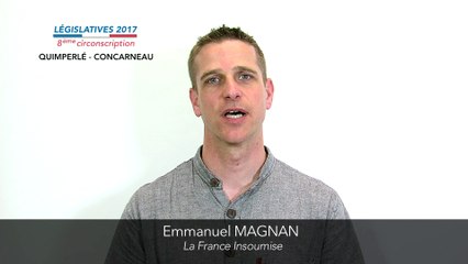 Télécharger la video: Législatives 2017. Emmanuel Magnan : 8e circonscription du Finistère (Quimperlé-Concarneau)