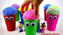 Slime Goo Elsa Frozen Minecraft Spongebob Cartoon Surprise Eggs Toys StrawberryJamToys