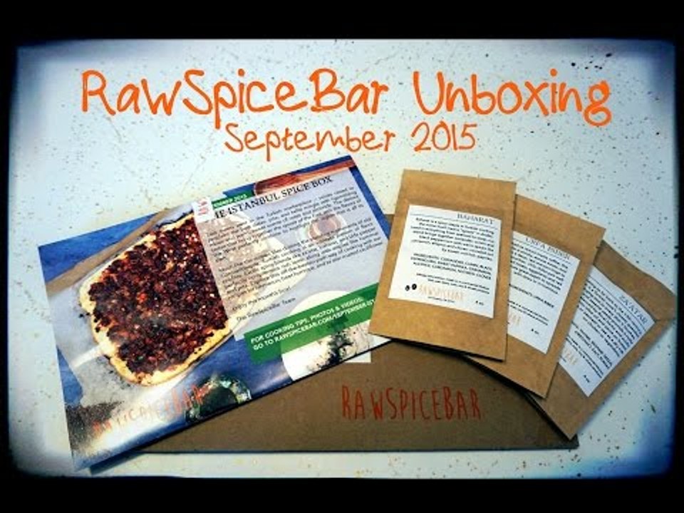 Raw Spice Bar Unboxing - September 2016