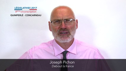 下载视频: Législatives 2017. Joseph Pichon : 8e circonscription du Finistère (Quimperlé-Concarneau)