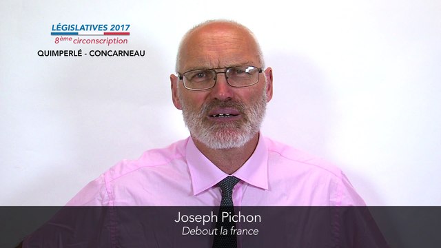 Législatives 2017. Joseph Pichon : 8e circonscription du Finistère (Quimperlé-Concarneau)