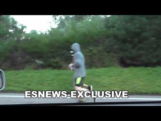 Exclusive: Canelo Alvarez Amazing Shape Runs Hills With Elevation Mask! cotto canelo