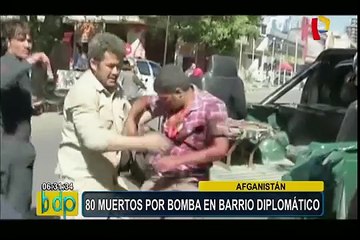 Afganistán: 80 muertos por coche bomba en barrio diplomático