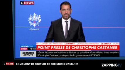 Christophe Castaner, le porte parole du gouvernement, fait face à un moment de solitude (Vidéo)