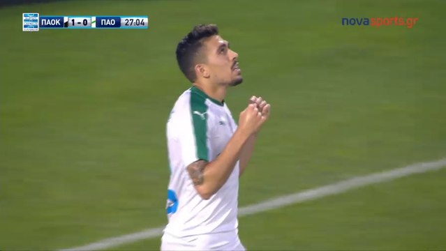 1-1 Viktor Klonaridis Goal - PAOK 1-1 Panathinaikos 31.05.2017 [HD]