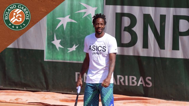 Entraînement de Gaël Monfils