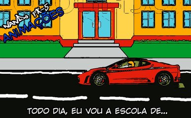 #Animação: Todo dia, eu vou a escola de...