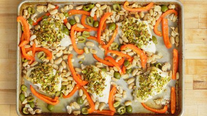 How to Cook Pistachio-Crusted Sea Bass