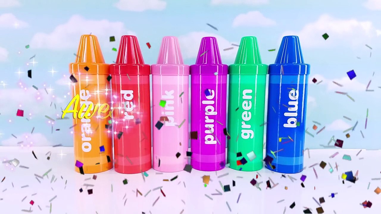 Learn Colors Mickey Mouse Clubhouse Crayon Toy Surprises! Fun Educational Nursery Rhymes V