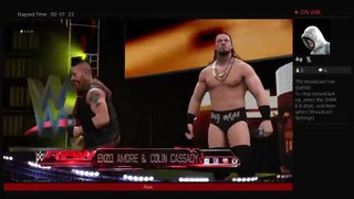 Dean Ambrose and Seth Rollins VS Enzo Amore and Big cass Raw full match (162)