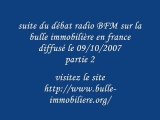 Partie 2 Débat BFM sur la bulle immobilière en france