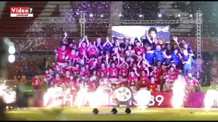 تعرف على كواليس احتفال لاعبى الأهلى بالدورى الـ39 بالتتش.. خش ع الدكش