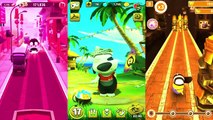 Games for Kids Learn Colors with Minion Rush Talking Hank vs Talking Tom Gold Run Level 26 Video,Cartoons animated anime game 2017