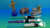 new McDONALDS STAR WARS THE CLONE WARS SET OF 6 HAPPY MEAL TOY REVIEW