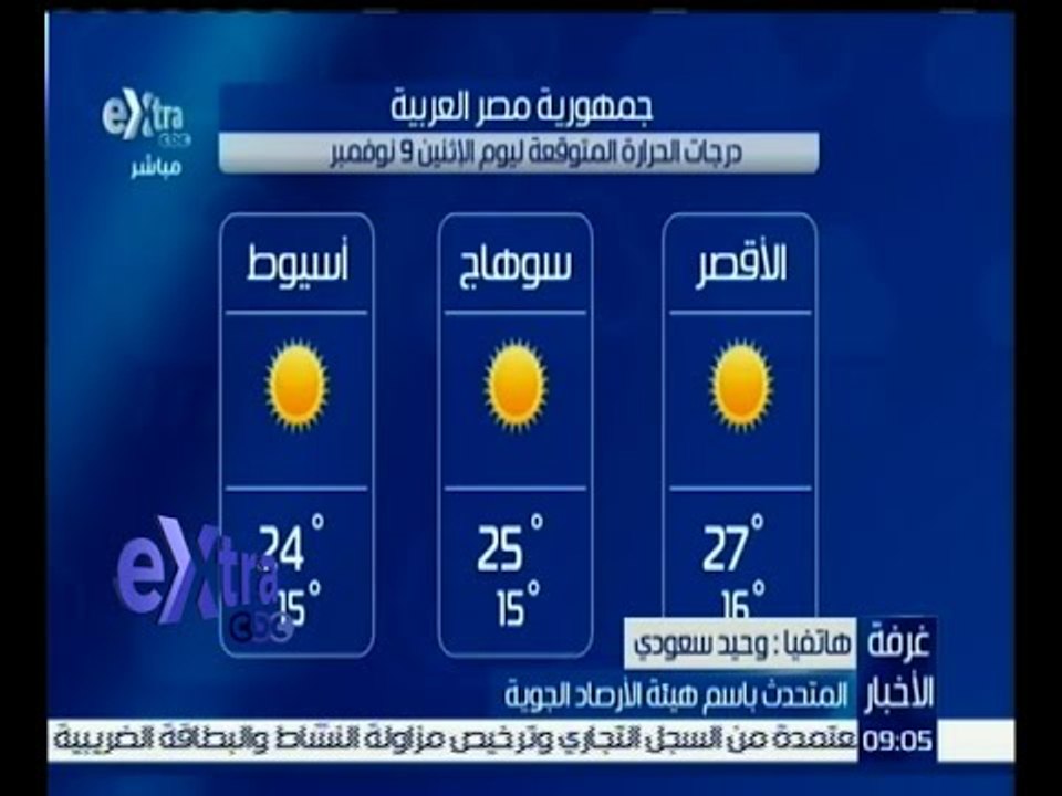 #غرفة_الأخبار  | تعرف على درجات الحرارة المتوقع...